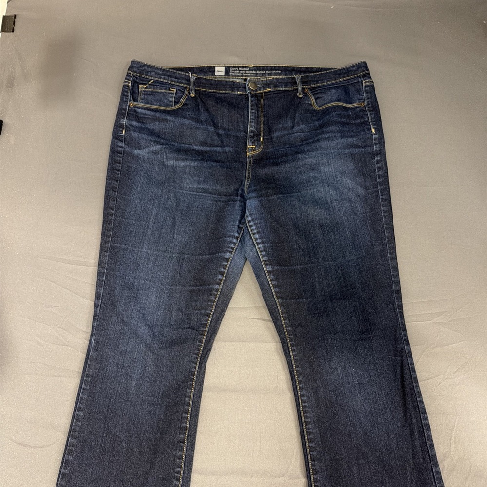 Mossimo Jeans Womens 18R Blue Premium Bootcut Mid Rise Denim 5 Pocket